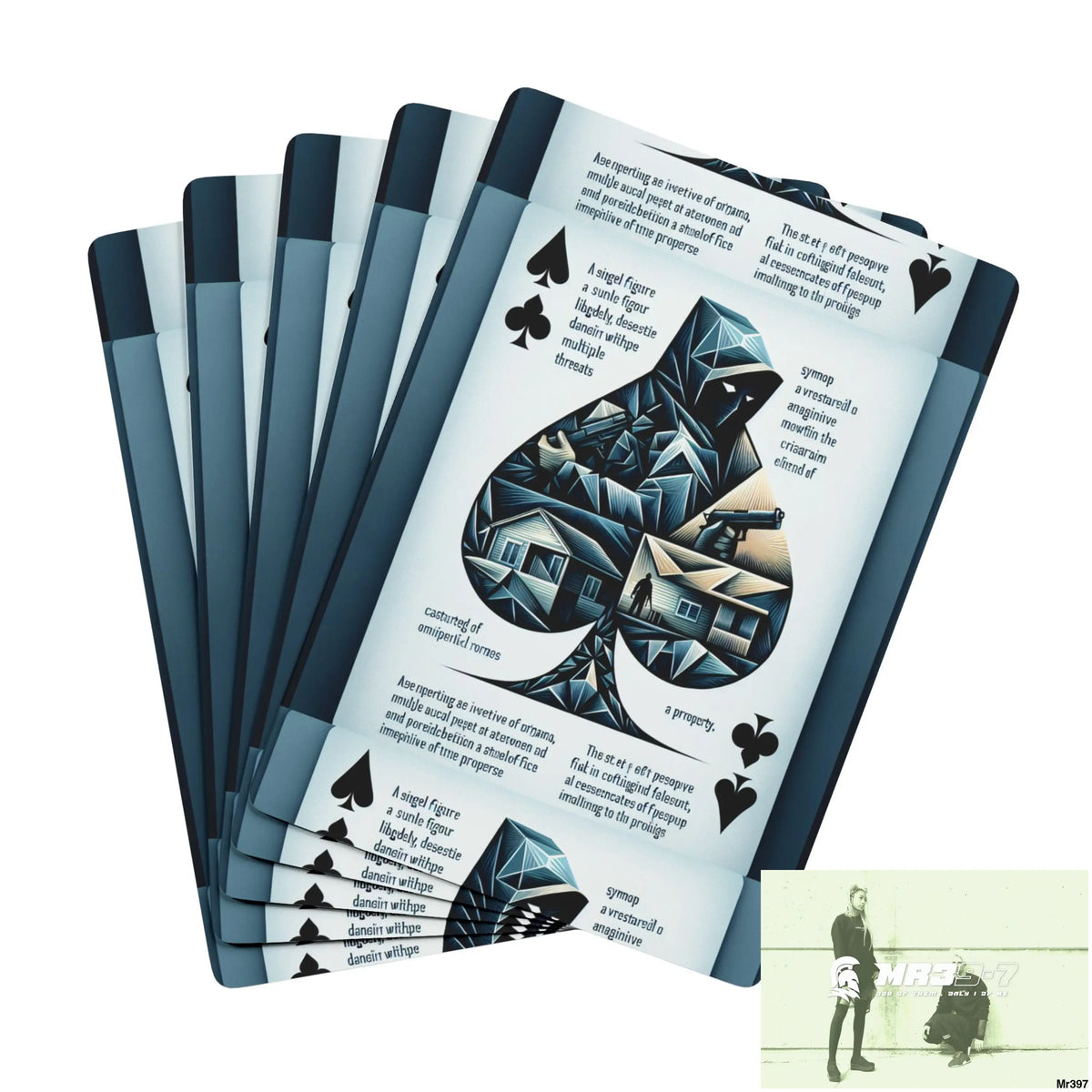 The Linking all#9 back to UK 2016 to 2024 failures their’s my deaths AI Themed Ltd Edition Custom Poker Cards 2.5’’ x