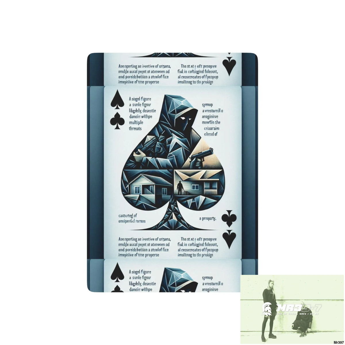The Linking all#9 back to UK 2016 to 2024 failures their’s my deaths AI Themed Ltd Edition Custom Poker Cards 2.5’’ x