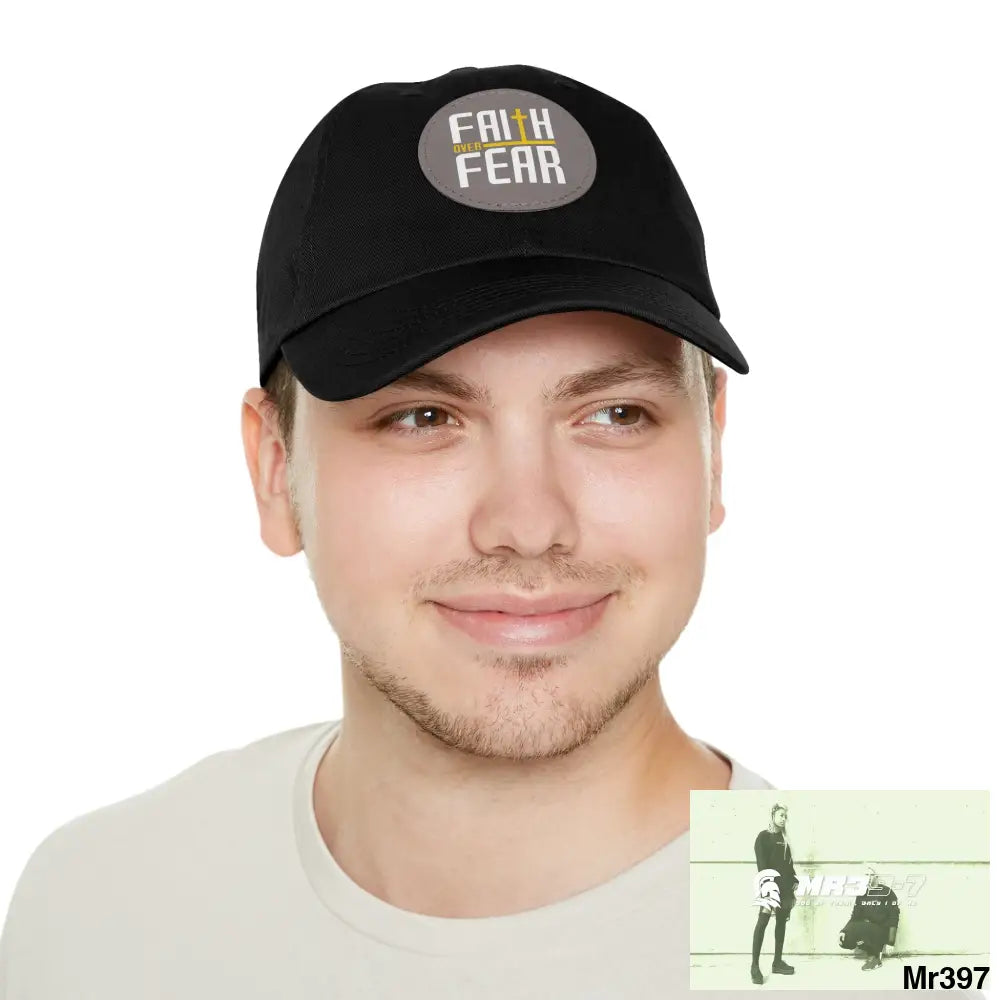 The MR39 Dad Hat with Leather Patch (Round) Hats