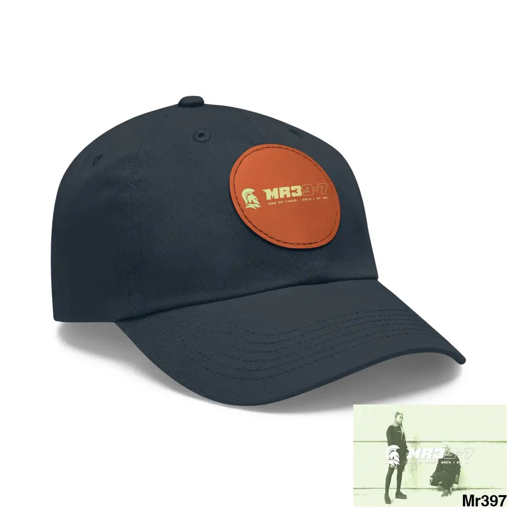 The MR39 Dad Hat with Leather Patch (Round) Hats
