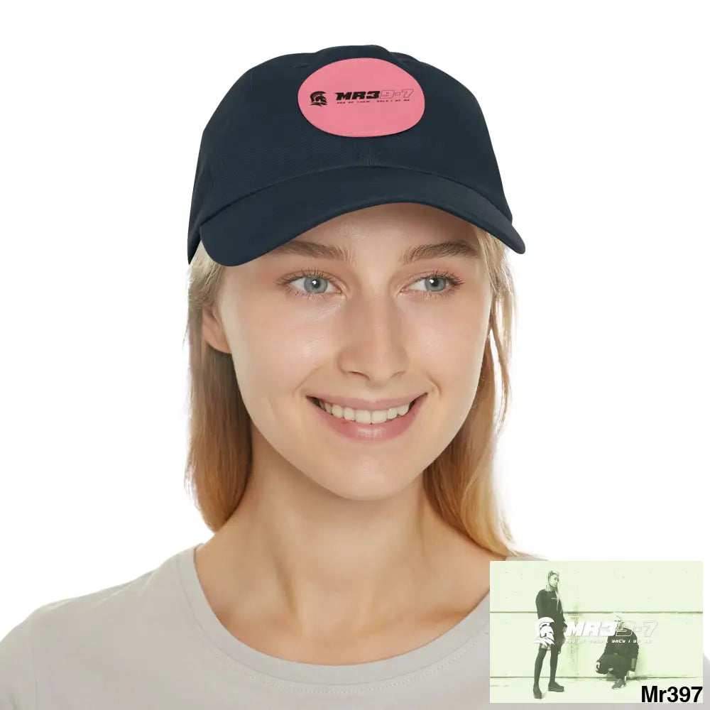 The MR39 Dad Hat with Leather Patch (Round) Hats