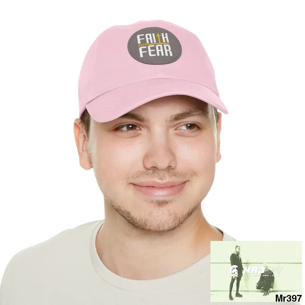 The MR39 Dad Hat with Leather Patch (Round) Hats