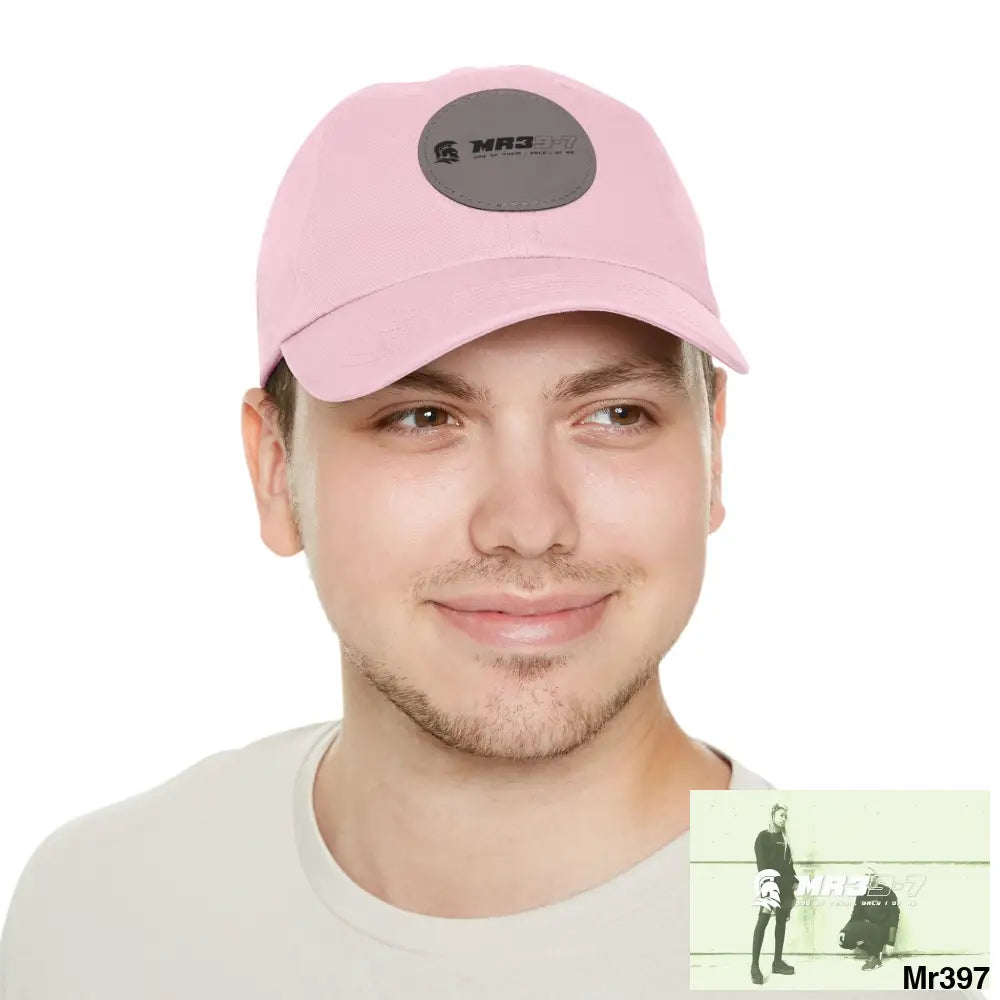 The MR39 Dad Hat with Leather Patch (Round) Hats