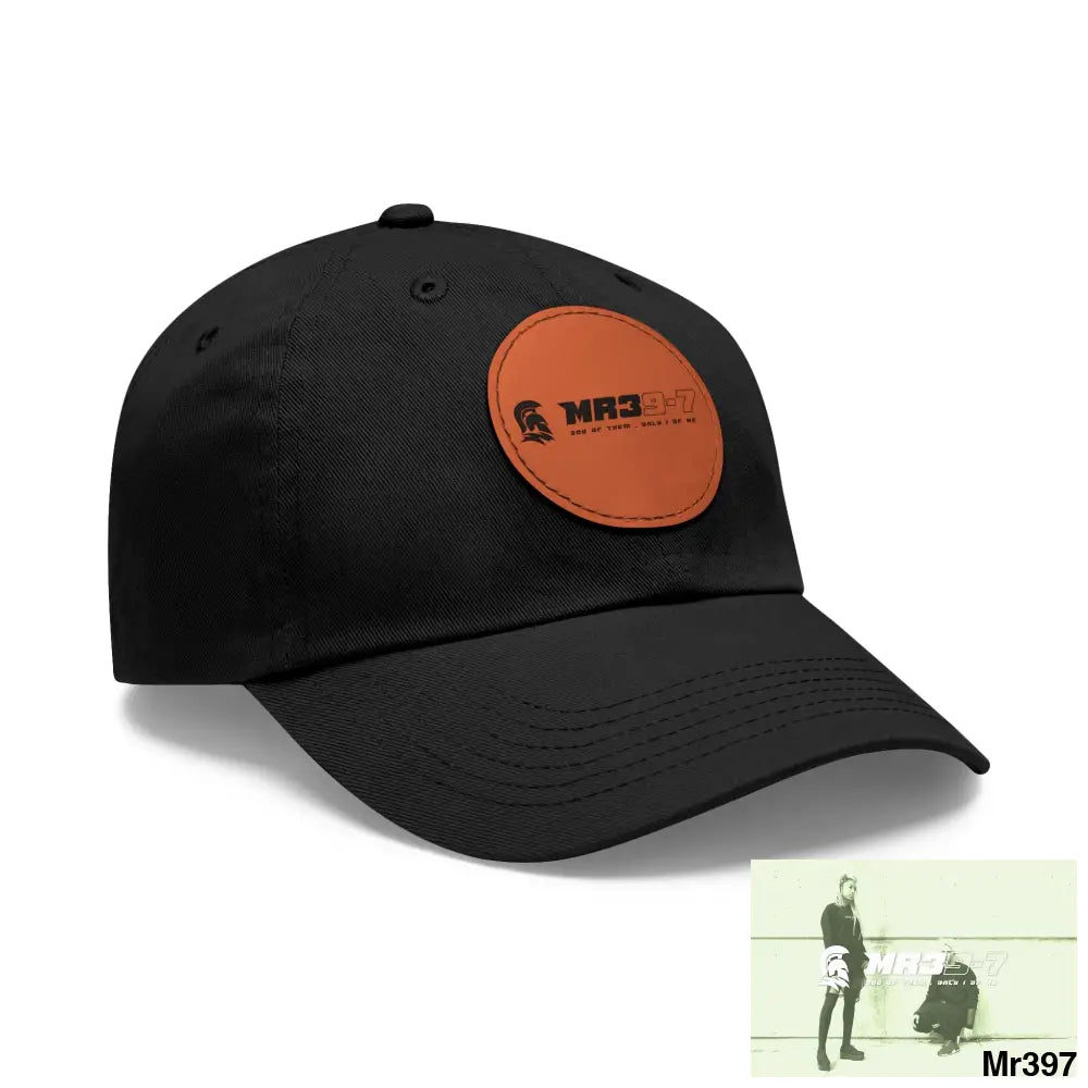 The MR39 Dad Hat with Leather Patch (Round) Hats