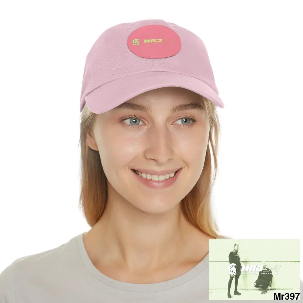 The MR39 Dad Hat with Leather Patch (Round) Hats