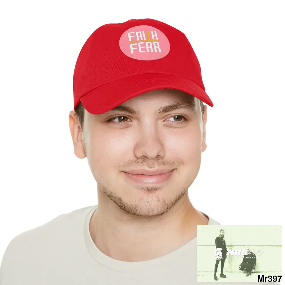 The MR39 Dad Hat with Leather Patch (Round) Hats