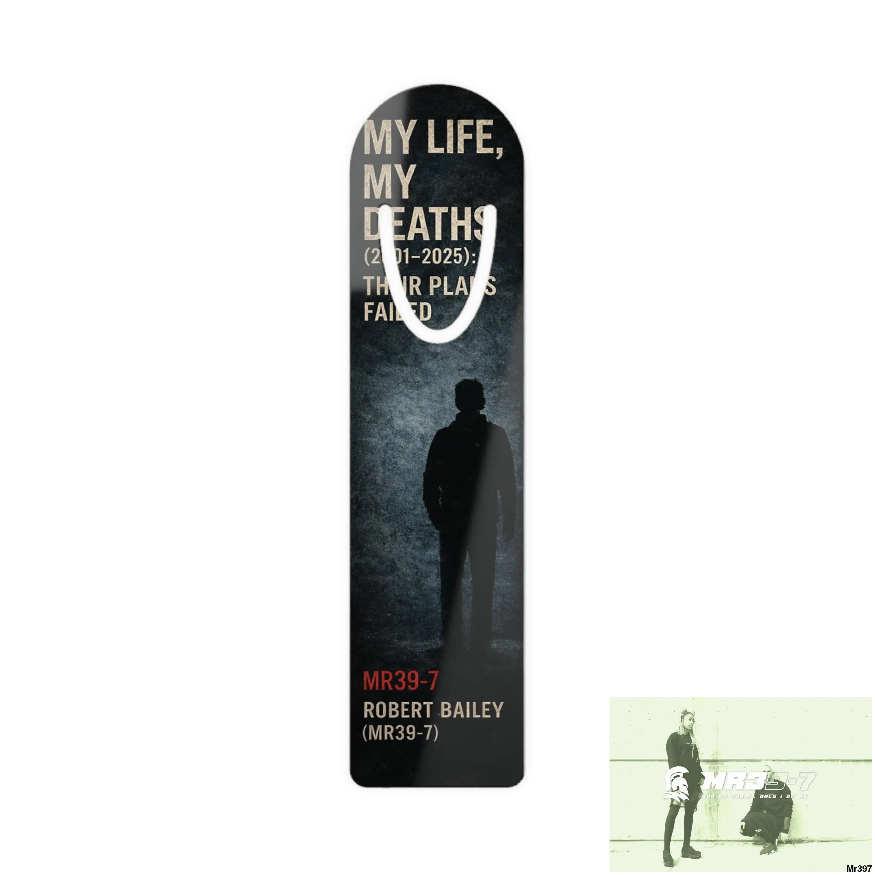 The Official My Life My Deaths Their Plans failed 2001 -2025 Bookmark One size / White Accessories