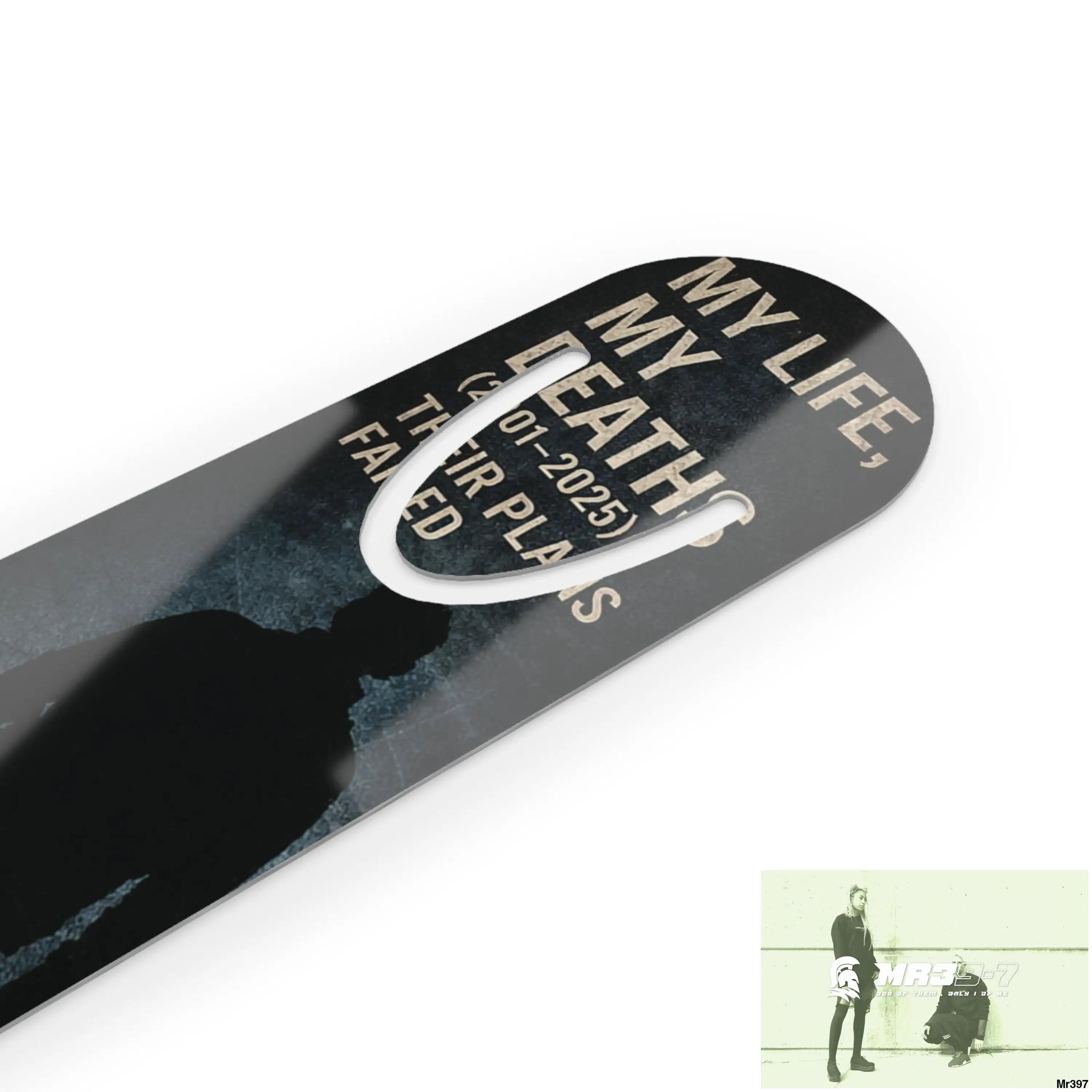 The Official My Life My Deaths Their Plans failed 2001 -2025 Raw Edition Bookmark One size / White Accessories
