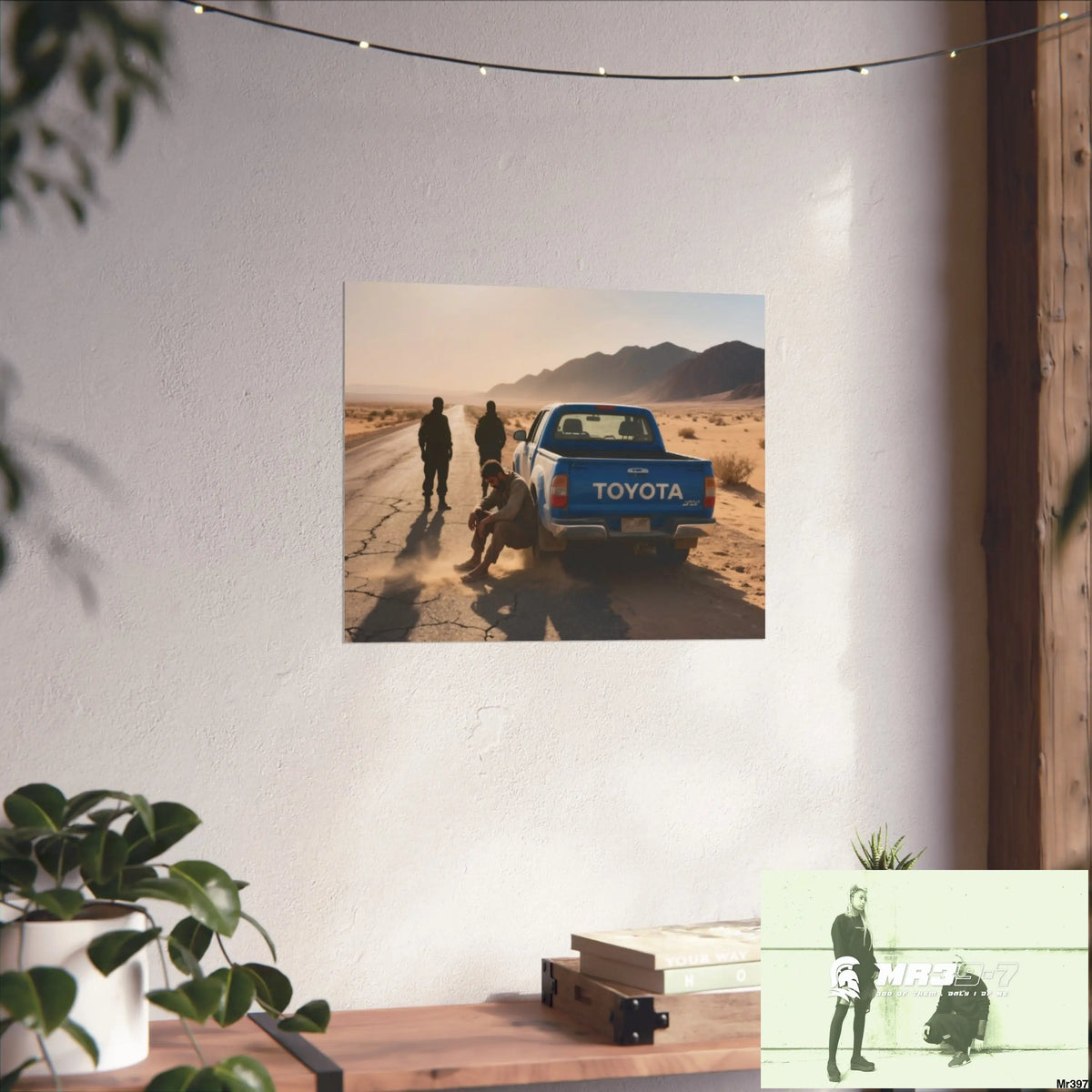 The Road — Dahab Gold Variant C Fine Art Poster 20’’ x 16’’ (Horizontal) / Matte Poster