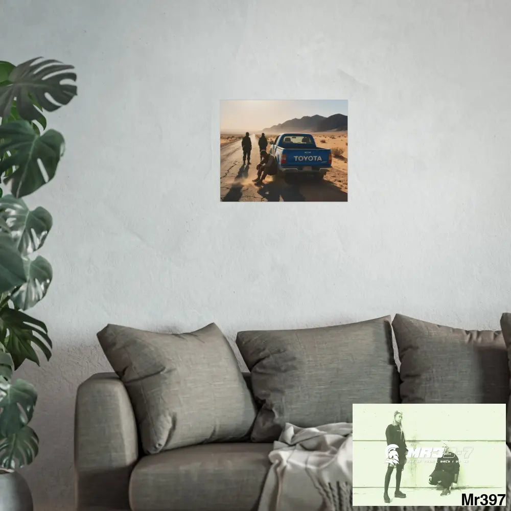 The Road — Dahab Gold Variant C Fine Art Poster 20’’ x 16’’ (Horizontal) / Matte Poster