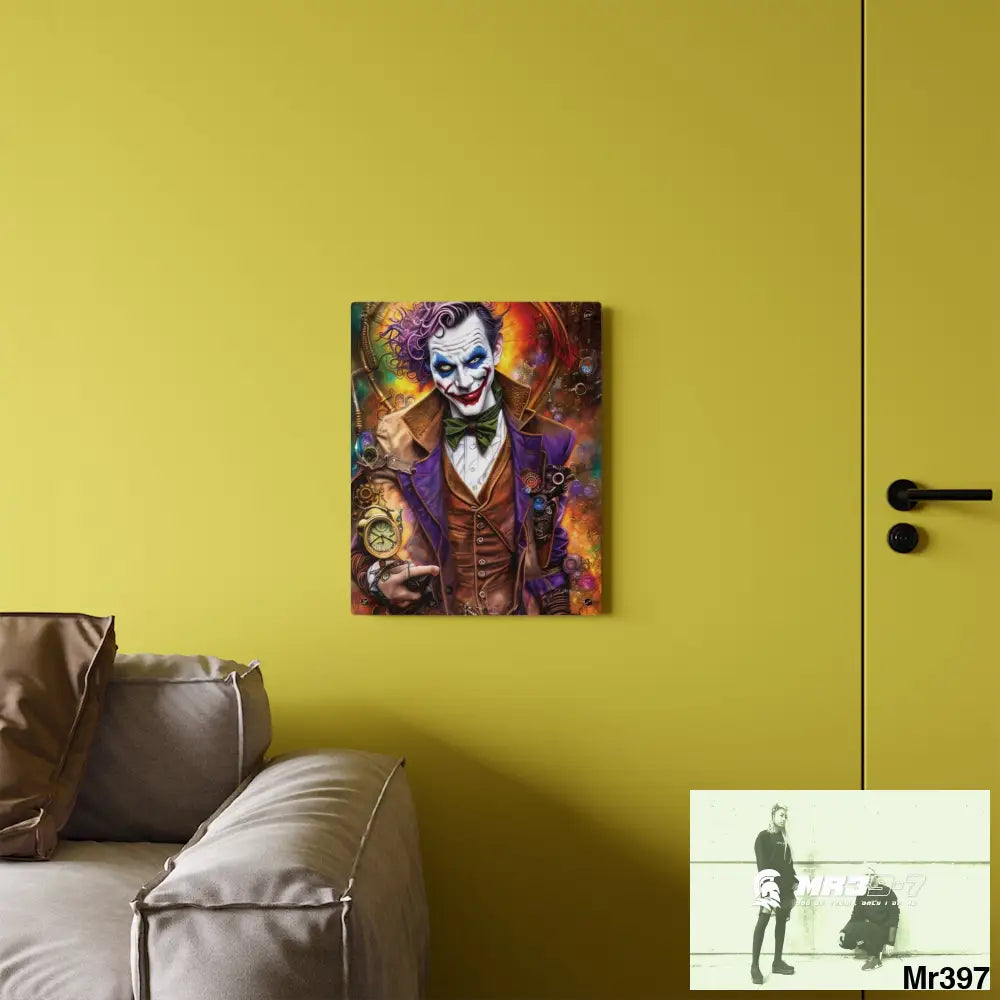 The Steampunk Joker Hearts Tribal Fractal Acrylic Wall Art Panels Home Decor