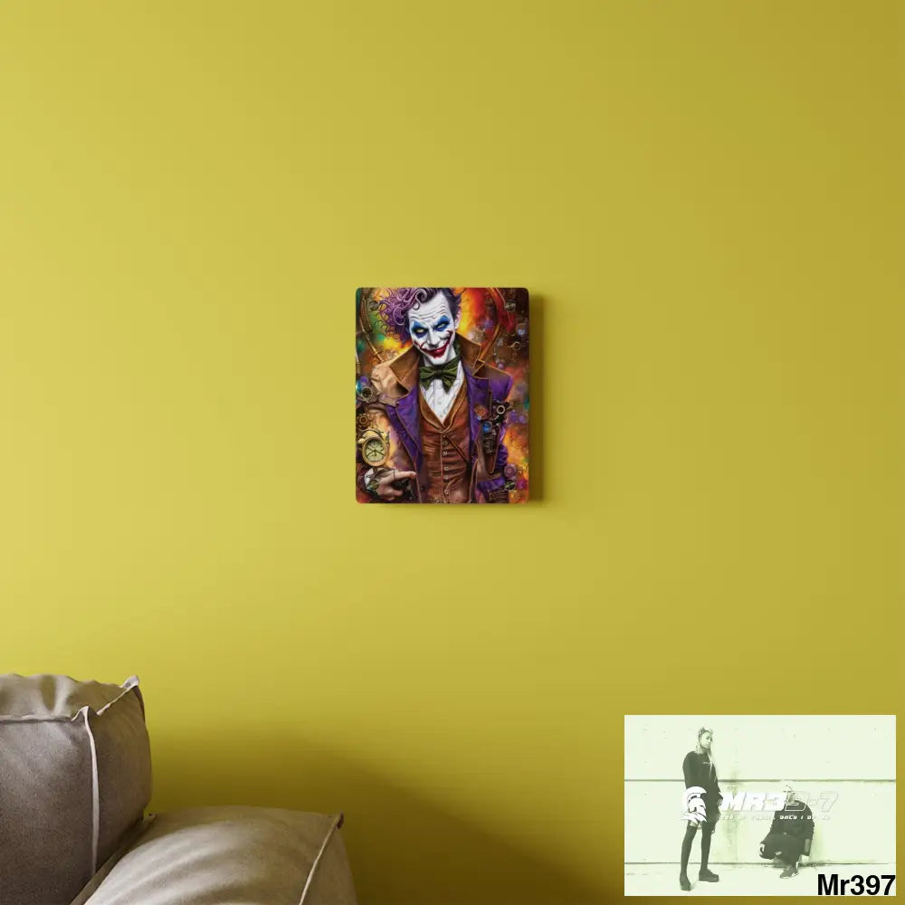 The Steampunk Joker Hearts Tribal Fractal Acrylic Wall Art Panels Home Decor