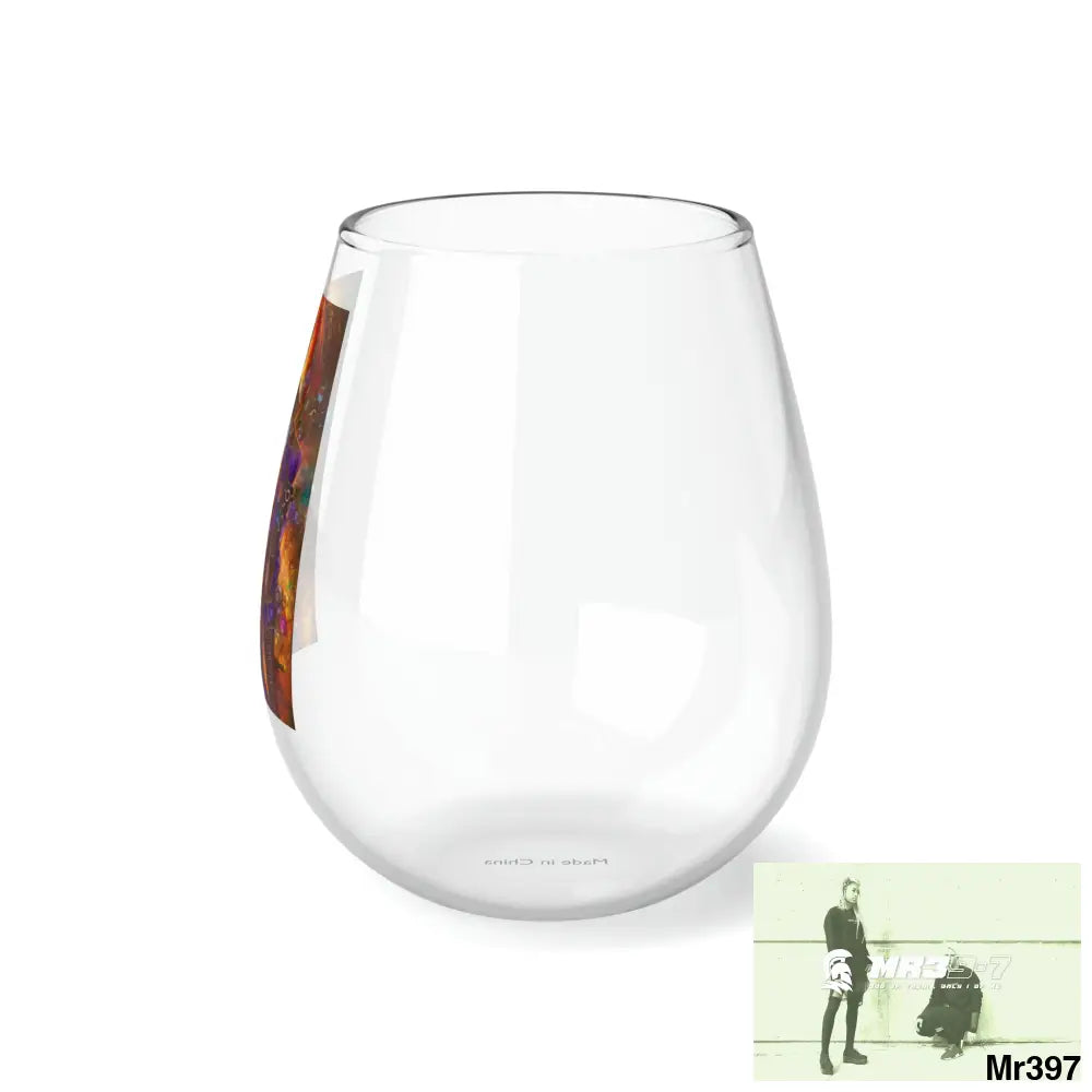 The Steampunk Joker Hearts Tribal Fractal Stemless Wine Glass 11.75oz 11.75oz Mug