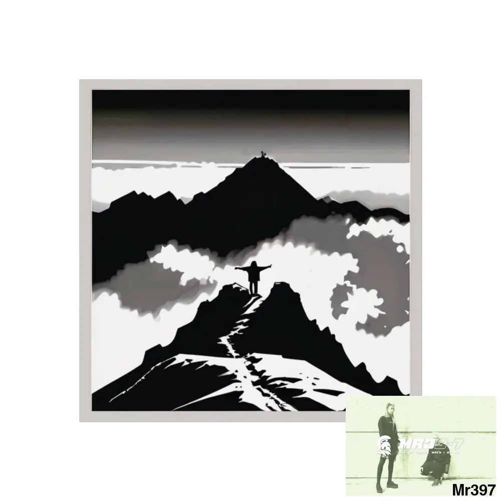 THE SUMMIT I (I COULD GO NO HIGHER) Limited Edition Fine Art Poster 24″ x 24″ / Matte Poster
