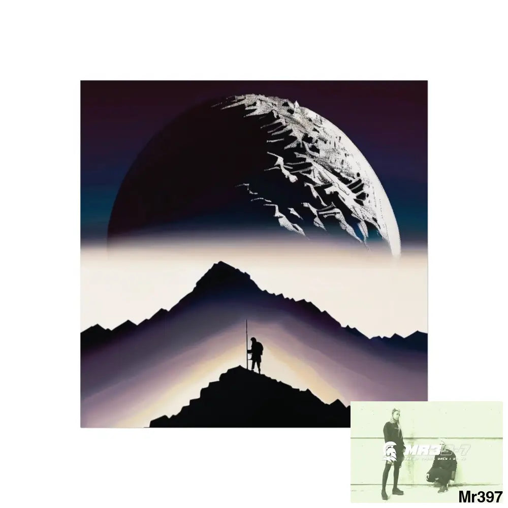 THE SUMMIT II (I COULD GO NO HIGHER) Limited Edition Fine Art Poster 16″ x 16″ / Matte Poster