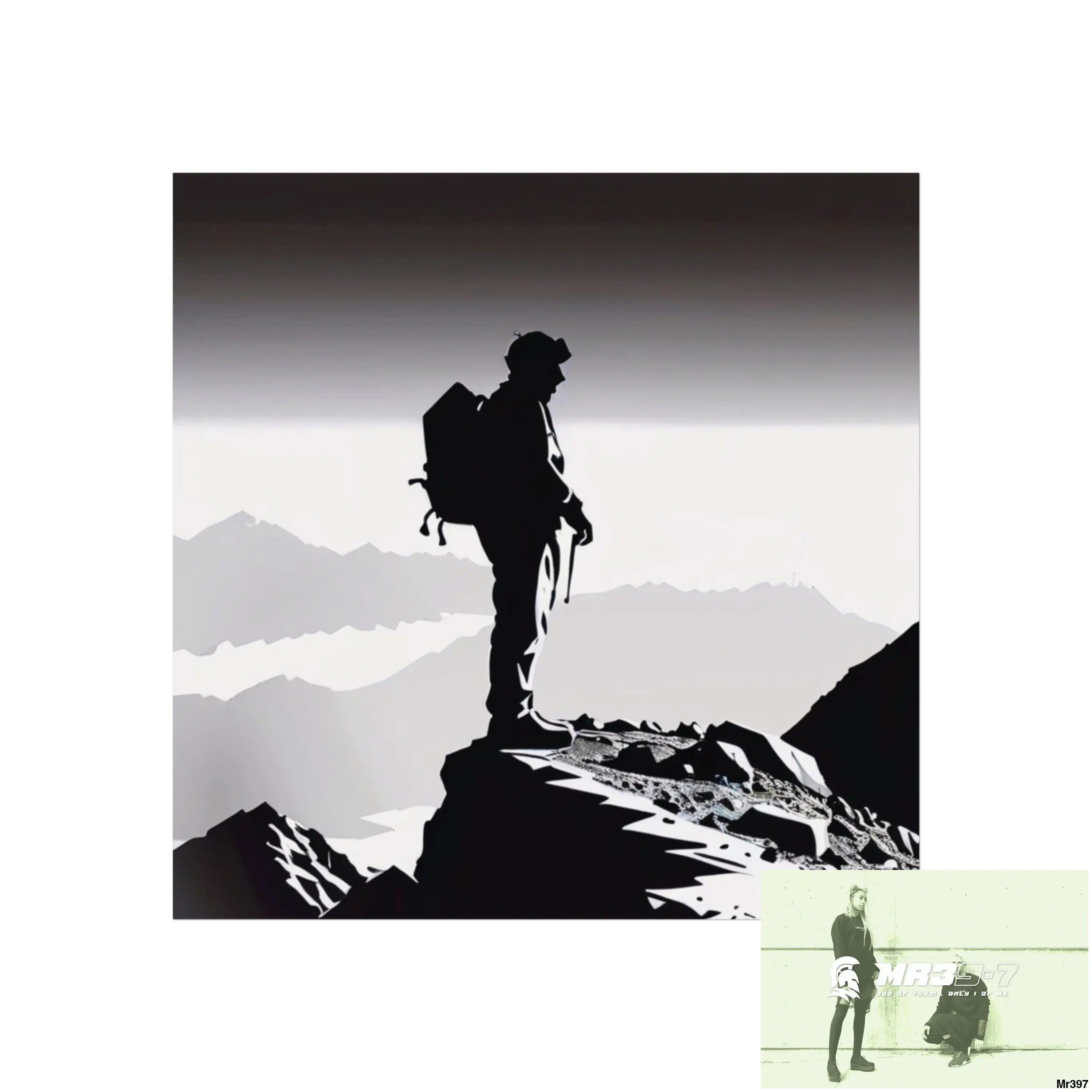 THE SUMMIT IV (THE DECISION LINE) Limited Edition Fine Art Poster 16″ x 16″ / Matte Poster