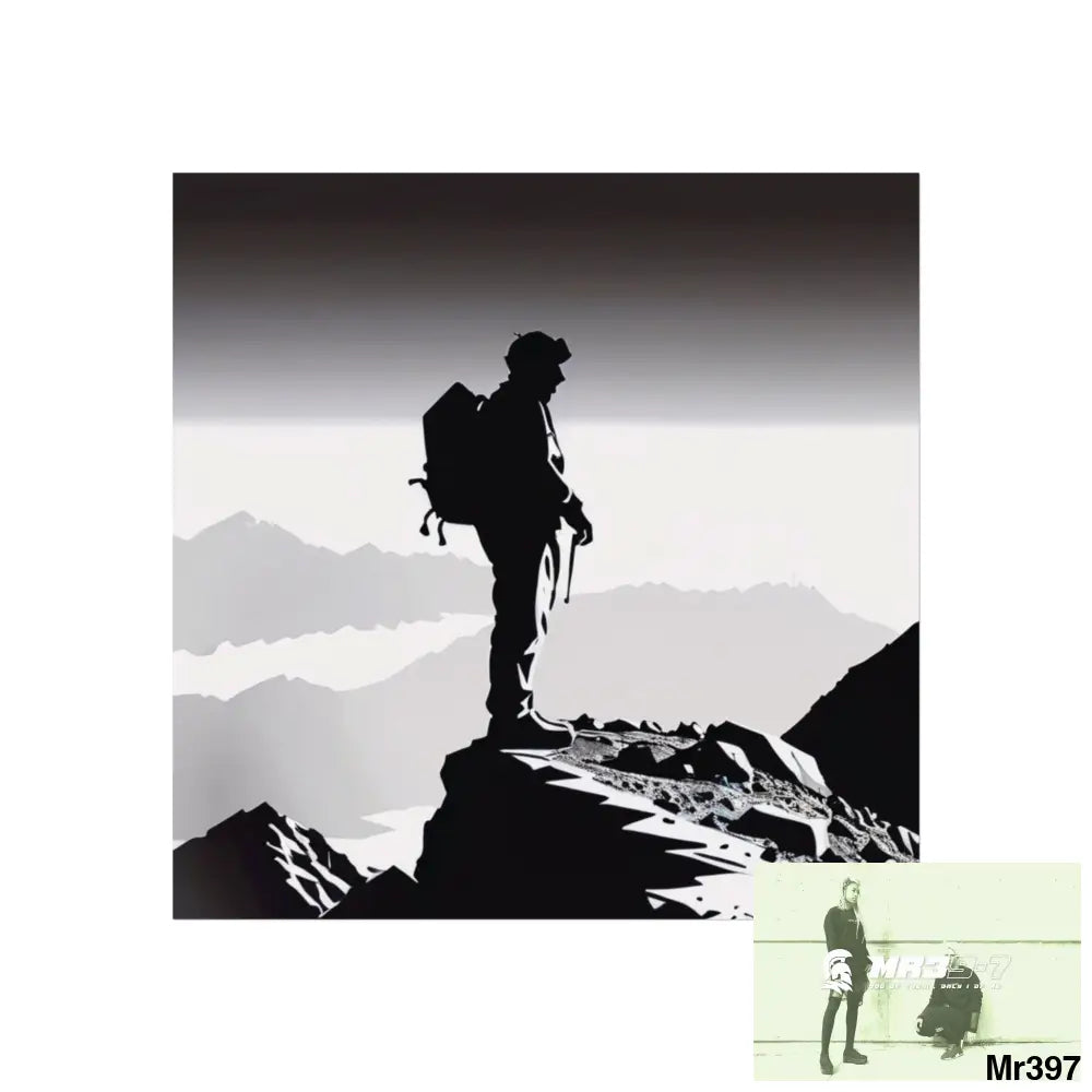 THE SUMMIT IV (THE DECISION LINE) Limited Edition Fine Art Poster 16″ x 16″ / Matte Poster