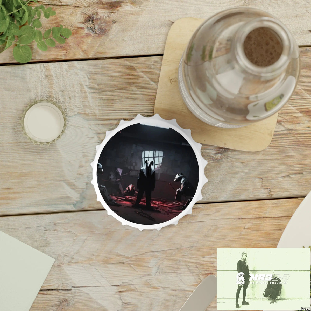 THE TRAP DEATH FLAT 2628 DAYS COVERT FAILURES LTD EDITION NO 22 Magnetic Bottle Opener One size / White Accessories