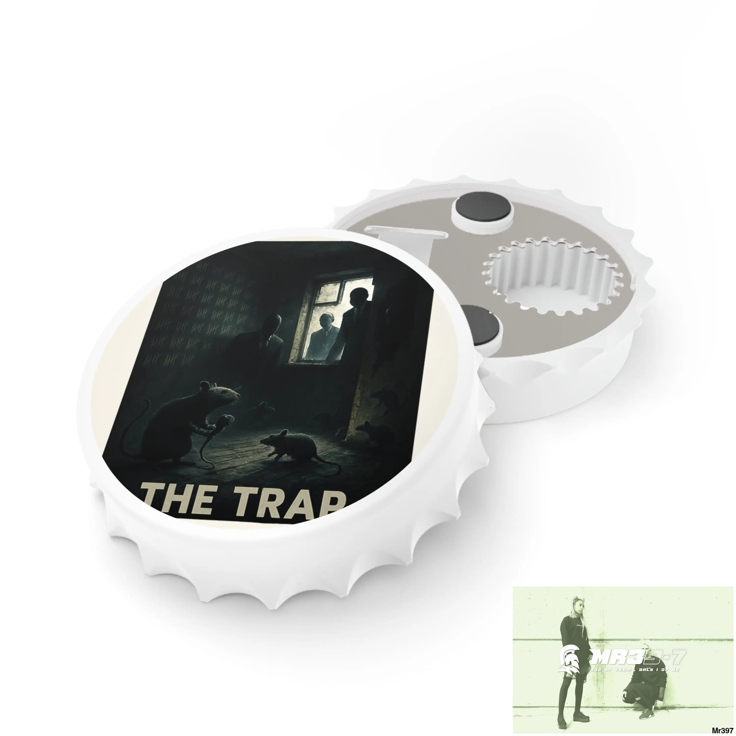 THE TRAP DEATH FLAT 2628 DAYS COVERT FAILURES LTD EDITION NO 6 Magnetic Bottle Opener One size / White Accessories