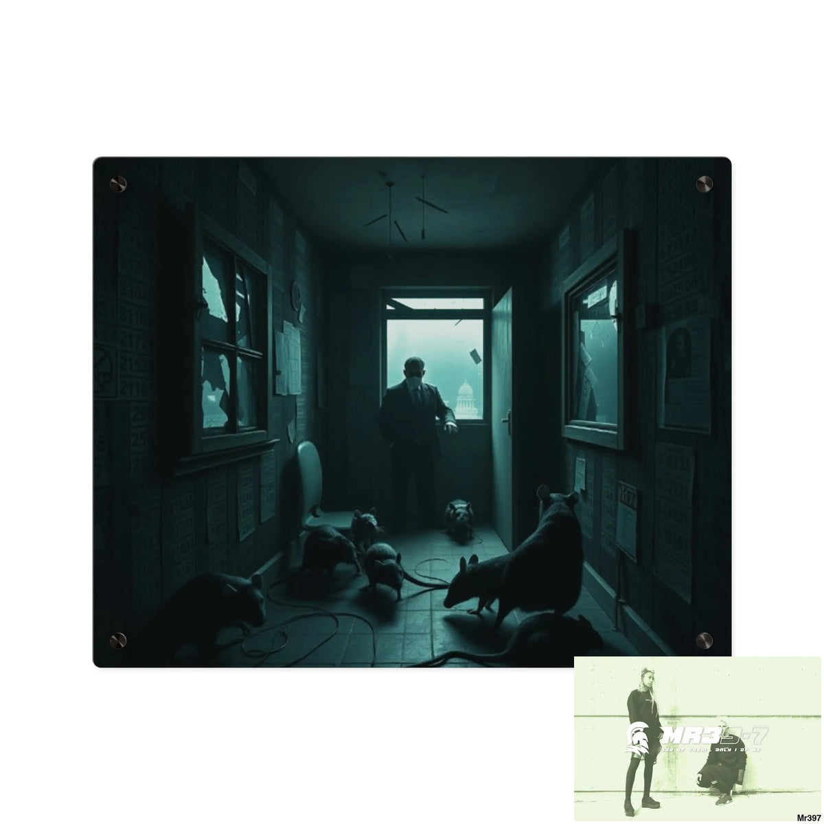 The Trap Death Flat no1 2628 days Covert Failures Ltd Edition no 22 Acrylic Wall Art Panels 20″ x 16″ (Horizontal)