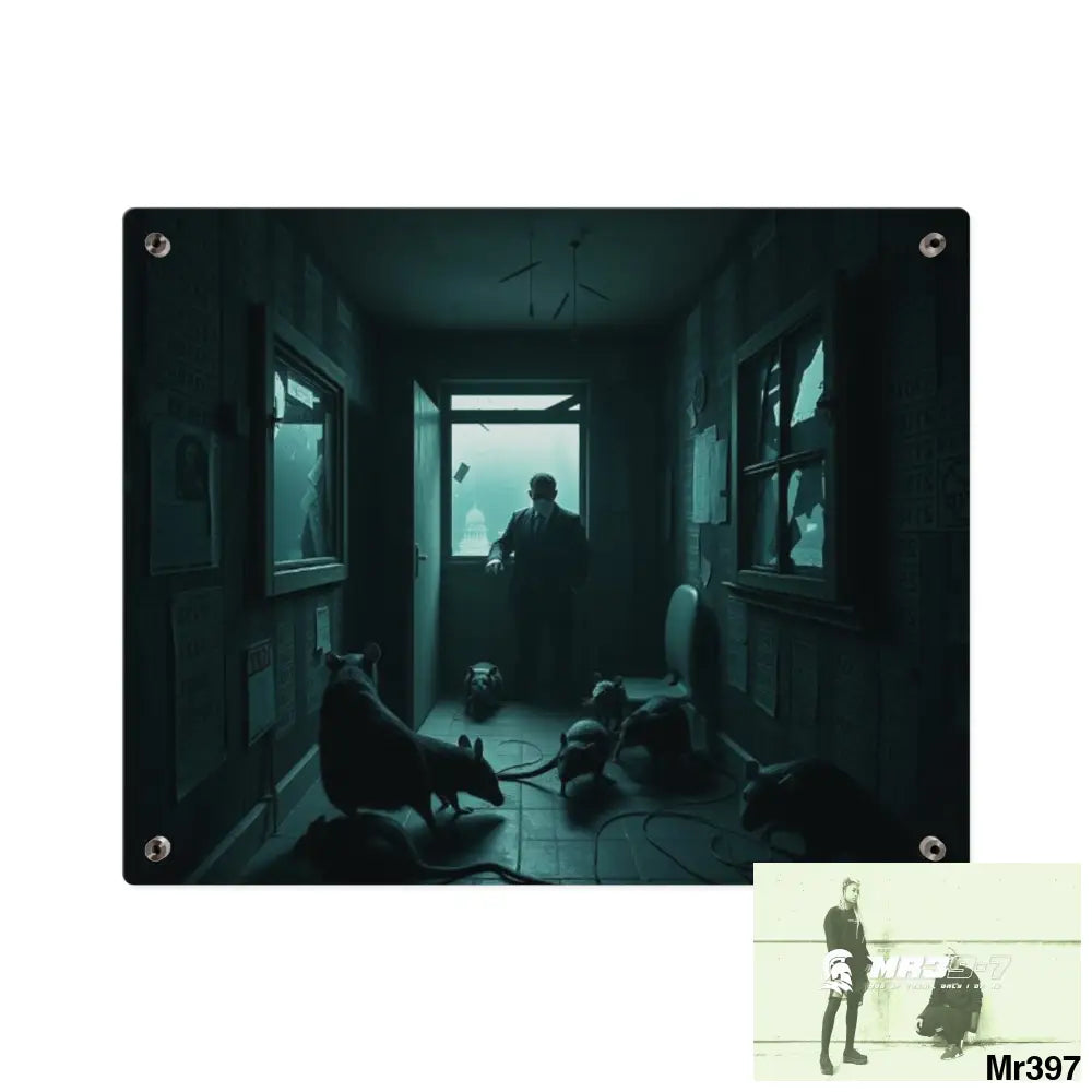 The Trap Death Flat no1 2628 days Covert Failures Ltd Edition no 22 Acrylic Wall Art Panels Home Decor