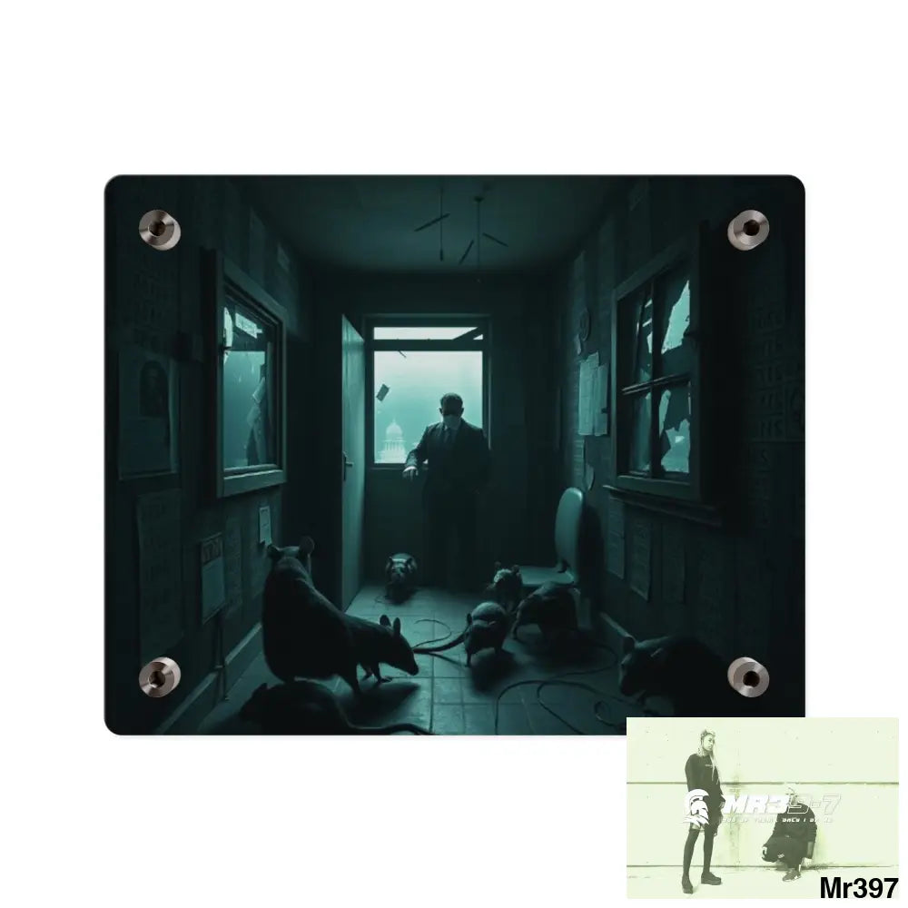 The Trap Death Flat no1 2628 days Covert Failures Ltd Edition no 22 Acrylic Wall Art Panels Home Decor