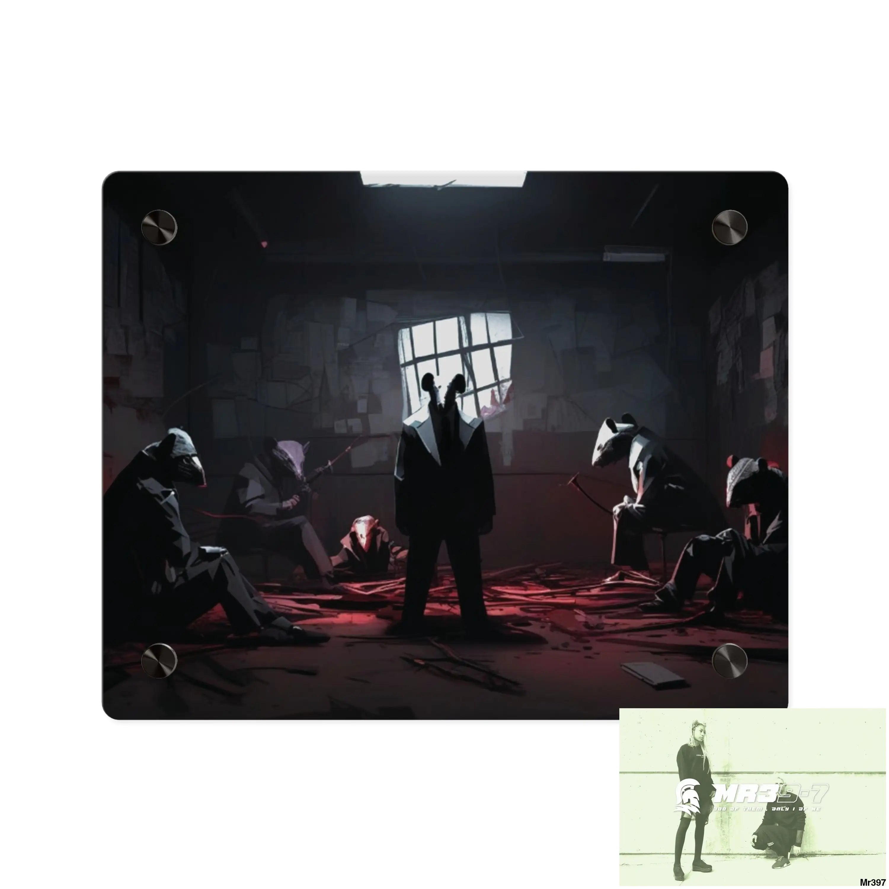 The Trap Death Flat no3 2628 days Covert Failures Ltd Edition no 22 Acrylic Wall Art Panels 10″ x 8″ (Horizontal)