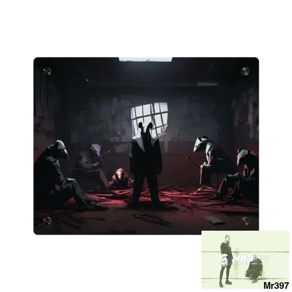 The Trap Death Flat no3 2628 days Covert Failures Ltd Edition no 22 Acrylic Wall Art Panels 14″ x 11″ (Horizontal)