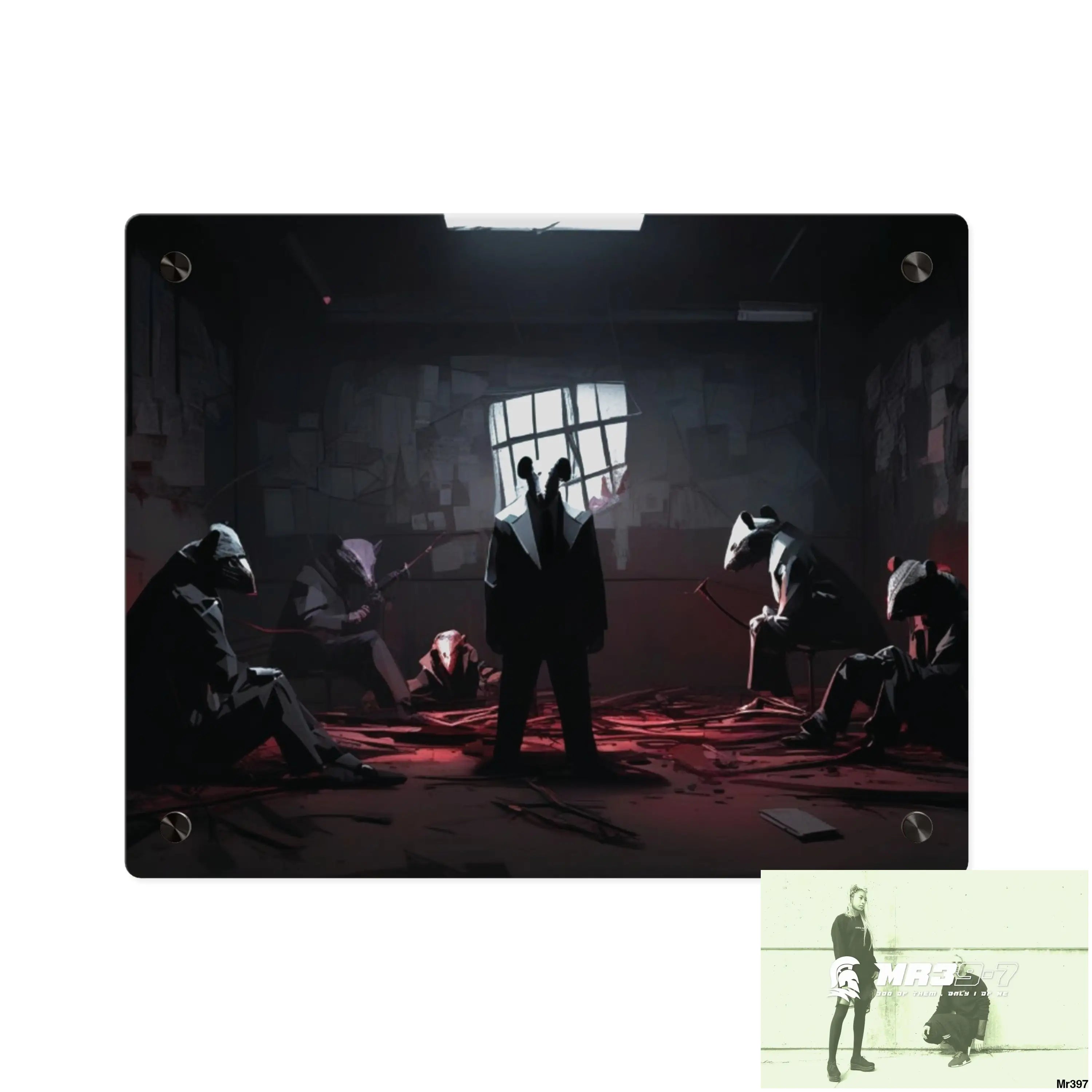 The Trap Death Flat no3 2628 days Covert Failures Ltd Edition no 22 Acrylic Wall Art Panels 14″ x 11″ (Horizontal)