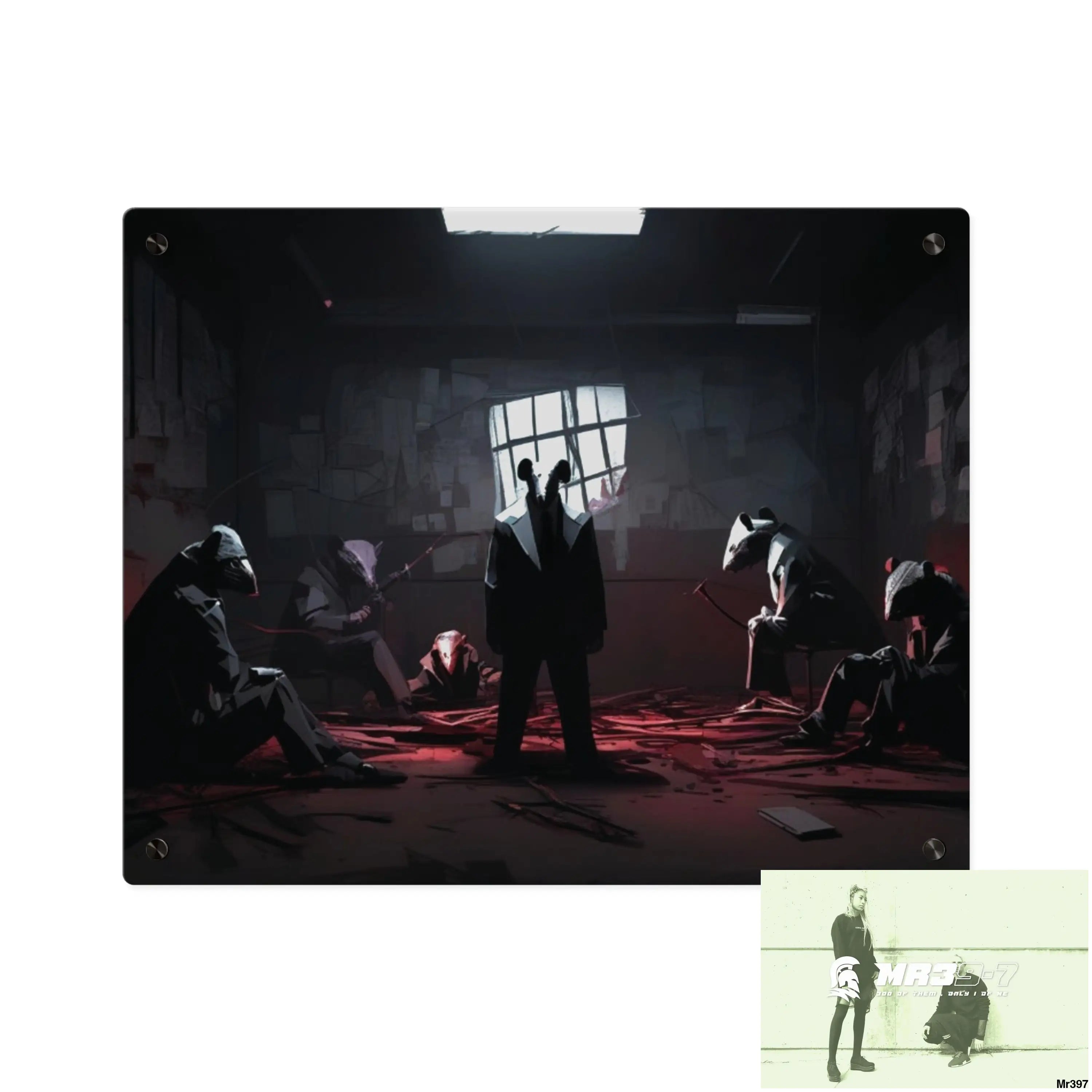 The Trap Death Flat no3 2628 days Covert Failures Ltd Edition no 22 Acrylic Wall Art Panels 20″ x 16″ (Horizontal)