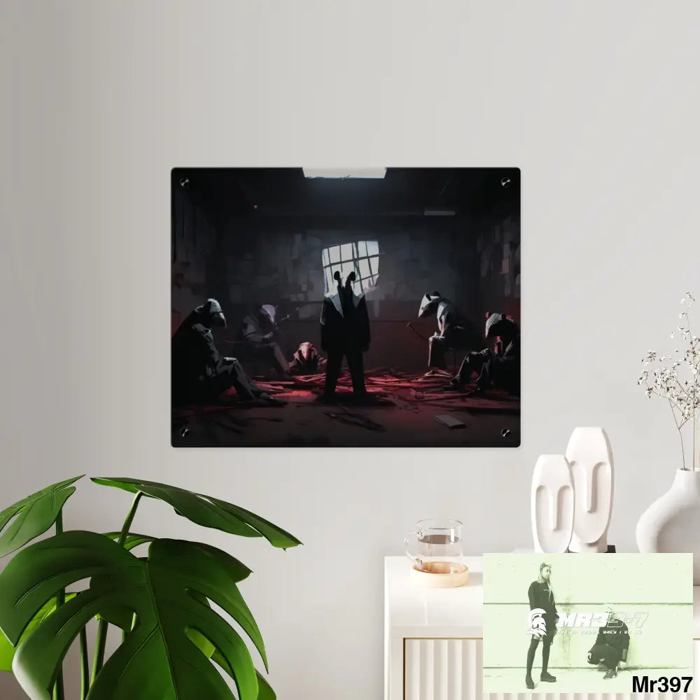 The Trap Death Flat no3 2628 days Covert Failures Ltd Edition no 22 Acrylic Wall Art Panels Home Decor