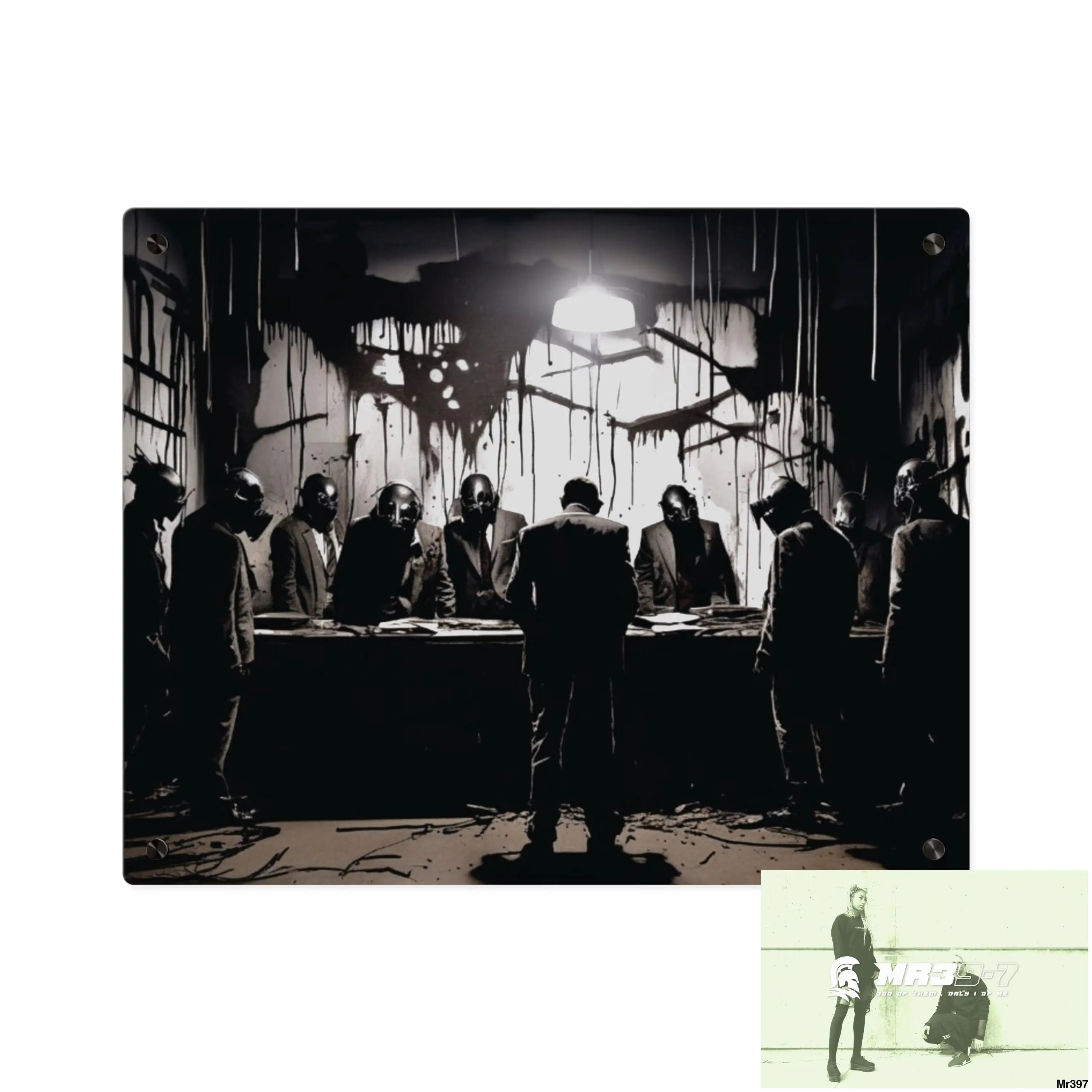 The Trap Death Flat no4 2628 days Covert Failures Ltd Edition no 22 Acrylic Wall Art Panels 20″ x 16″ (Horizontal)