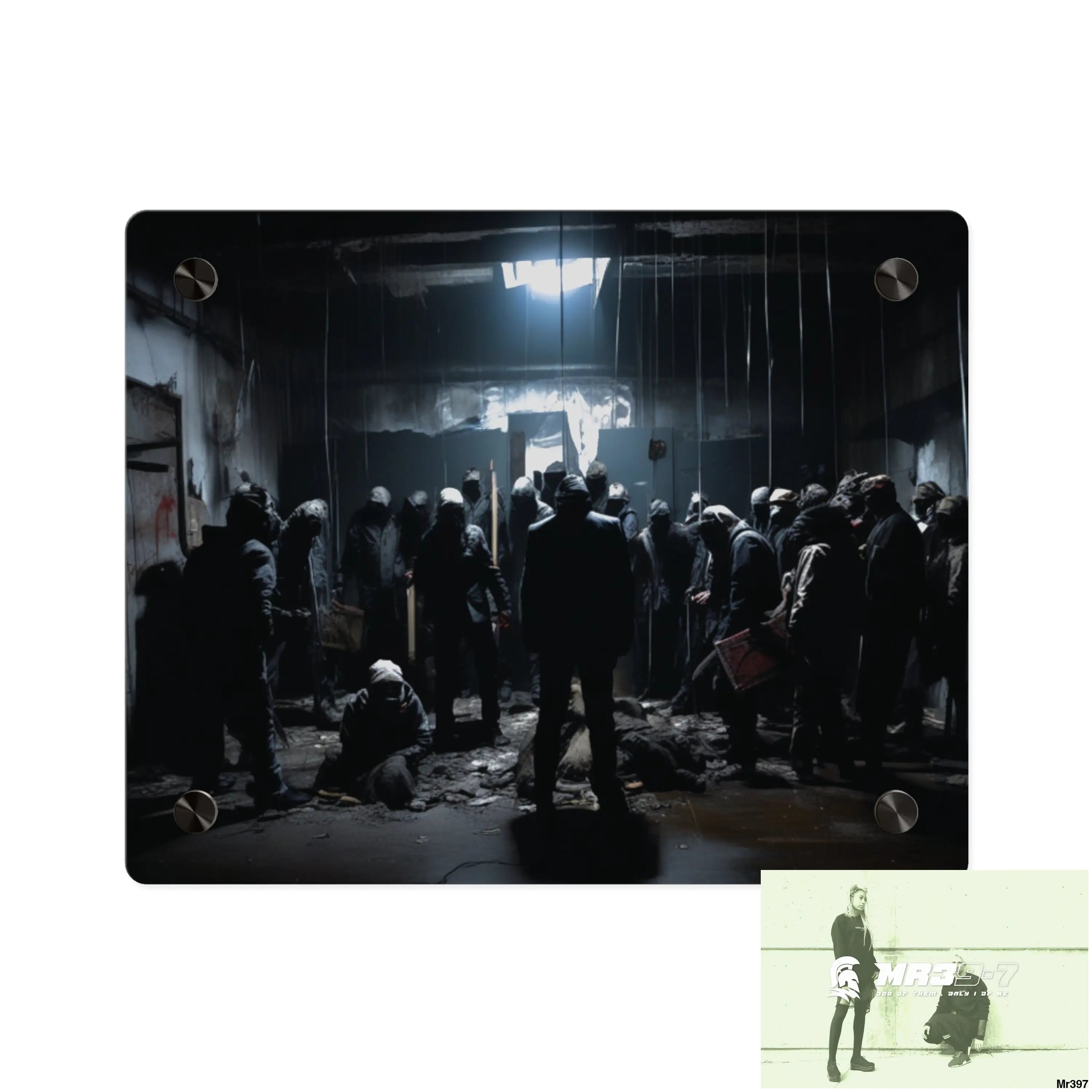 The Trap Death no 2 Flat 2628 days Covert Failures Ltd Edition no 22 Acrylic Wall Art Panels 10″ x 8″ (Horizontal)