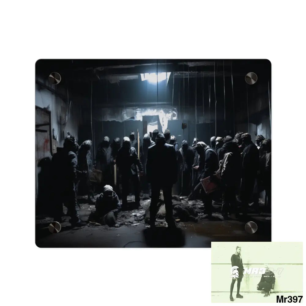 The Trap Death no 2 Flat 2628 days Covert Failures Ltd Edition no 22 Acrylic Wall Art Panels 10″ x 8″ (Horizontal)