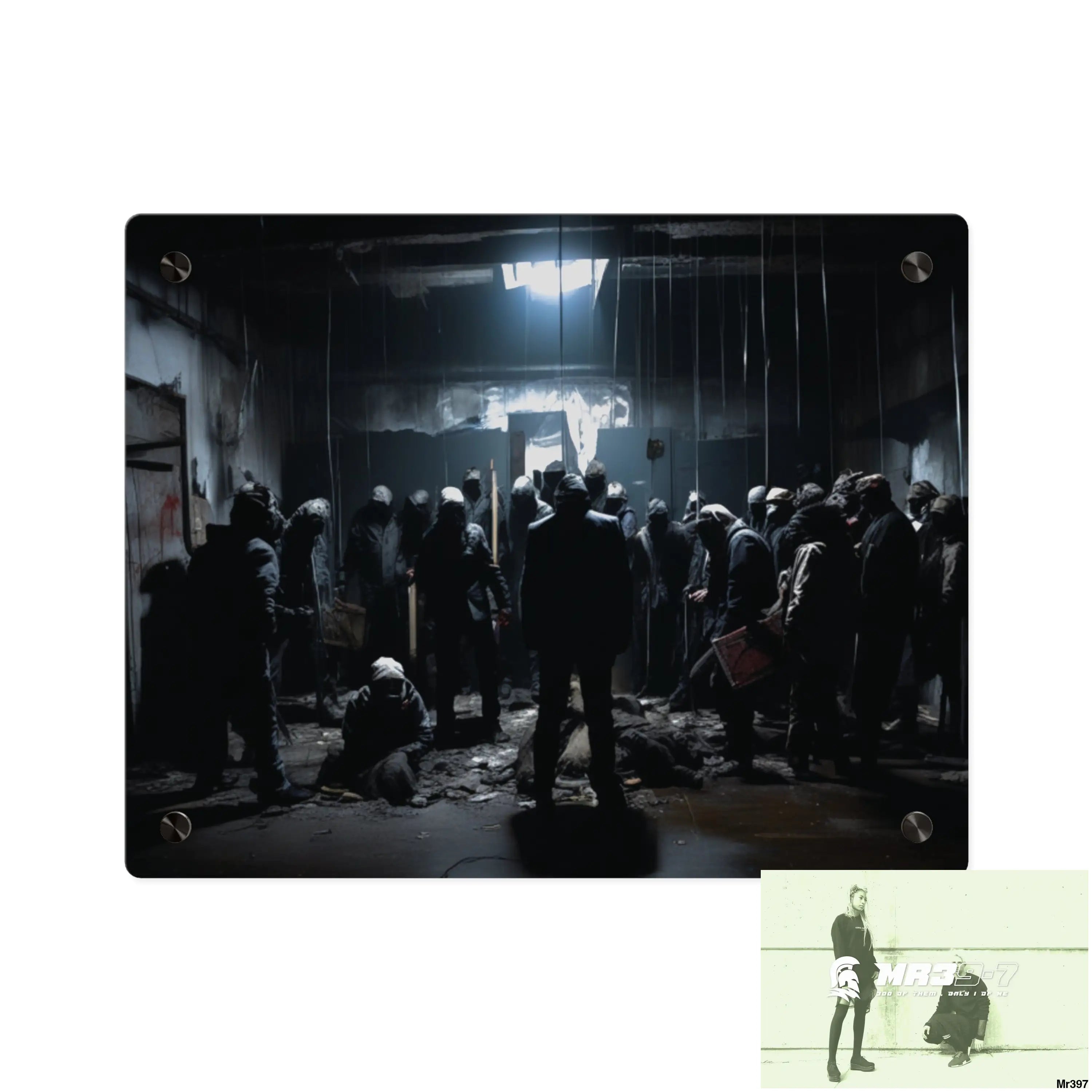 The Trap Death no 2 Flat 2628 days Covert Failures Ltd Edition no 22 Acrylic Wall Art Panels 14″ x 11″ (Horizontal)