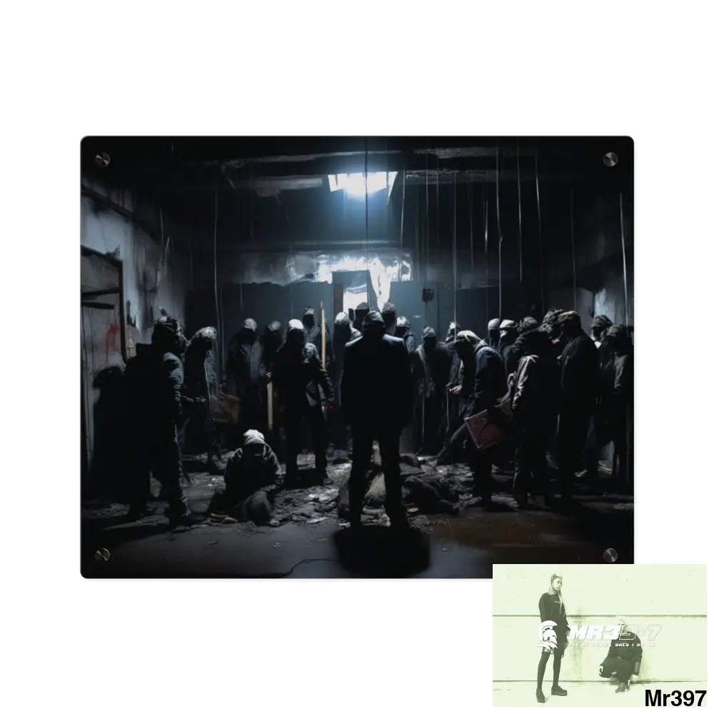 The Trap Death no 2 Flat 2628 days Covert Failures Ltd Edition no 22 Acrylic Wall Art Panels 20″ x 16″ (Horizontal)