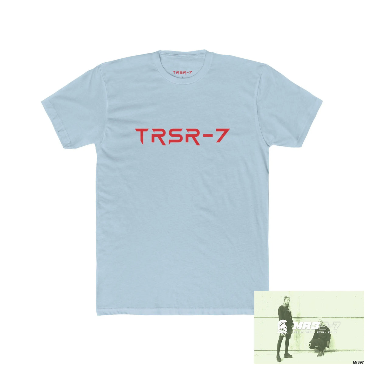The TRSR-7 Choose Life Edition Men’s Cotton Crew Tee - Solid Light Blue / S - T-Shirt