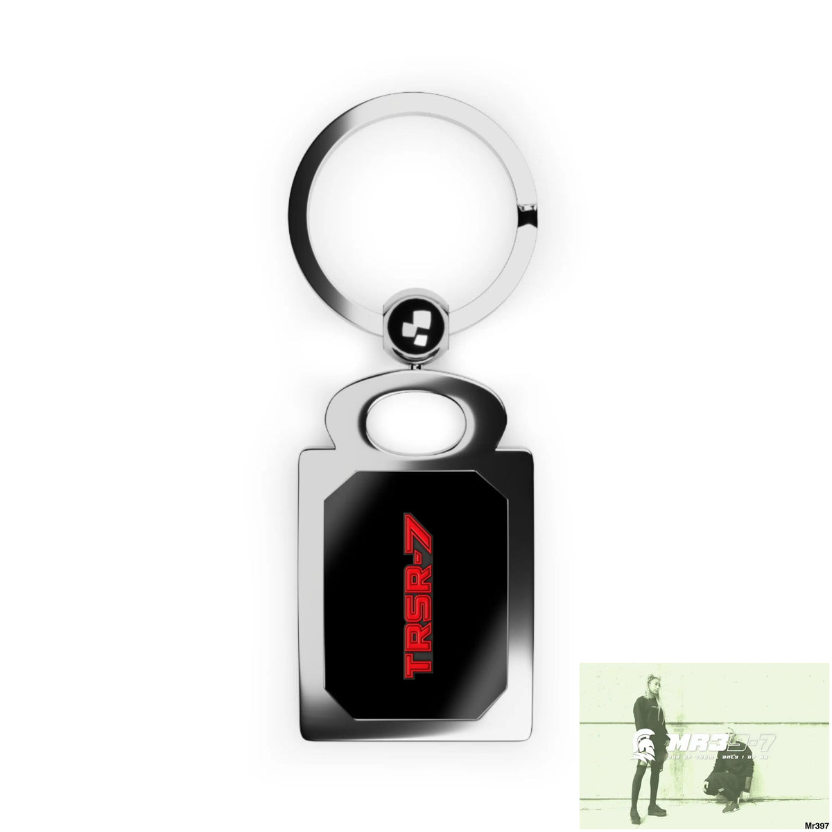 The TRSR-7 GB7 Rectangle Photo Keyring One size / Glossy / Silver Accessories