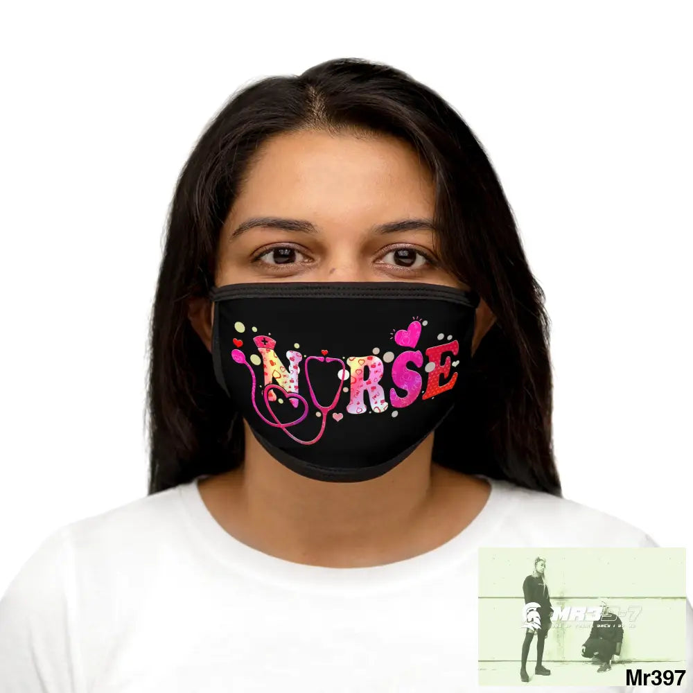 The Valentines or any time - Nurse Love Mixed-Fabric Face Mask One size Accessories