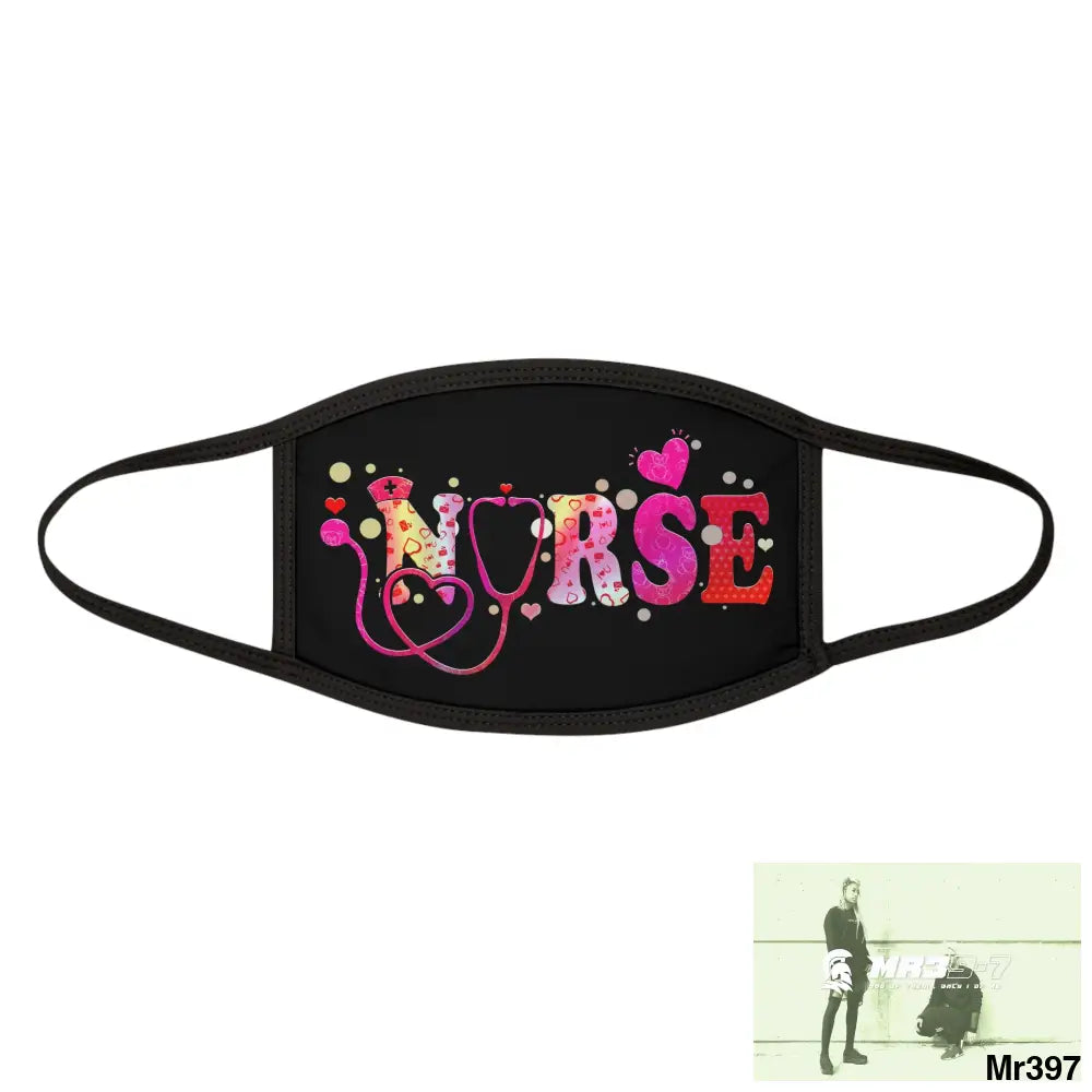 The Valentines or any time - Nurse Love Mixed-Fabric Face Mask One size Accessories