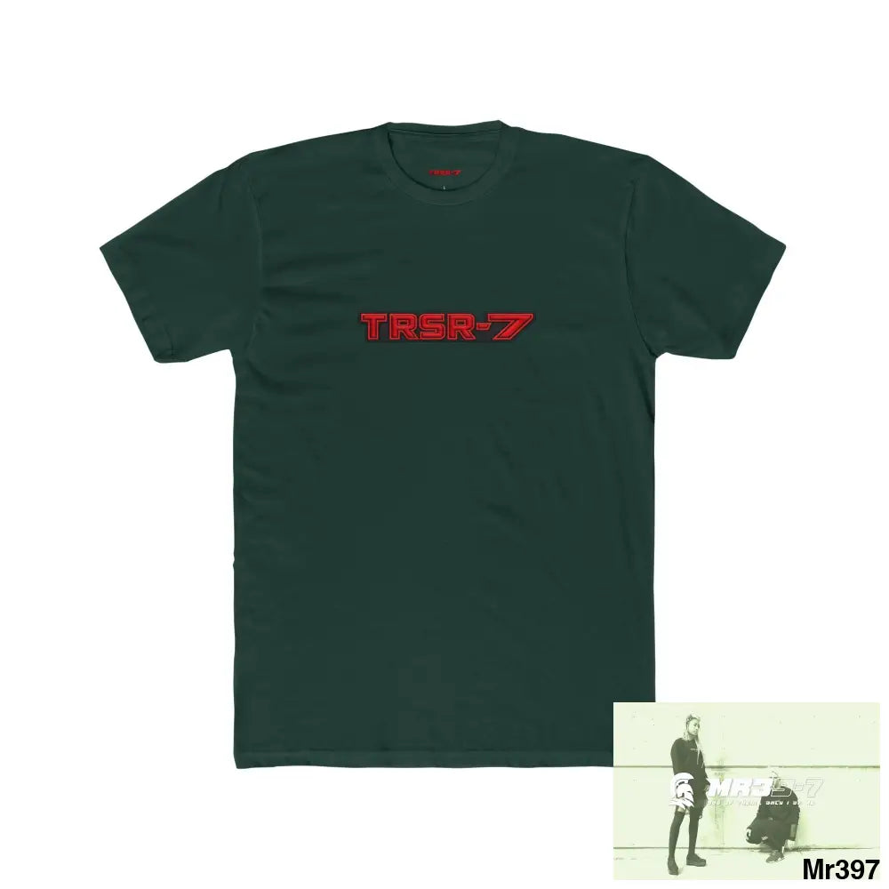 TRSR-7 Choose Life Men’s Cotton Crew Tee Solid Forest Green / S T-Shirt