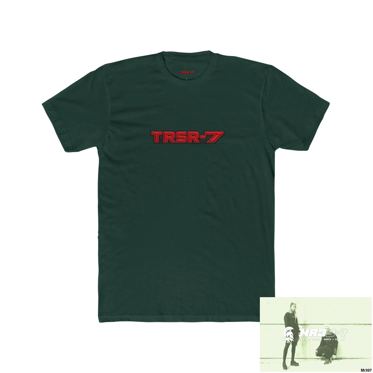TRSR-7 Choose Life Men’s Cotton Crew Tee Solid Forest Green / S T-Shirt