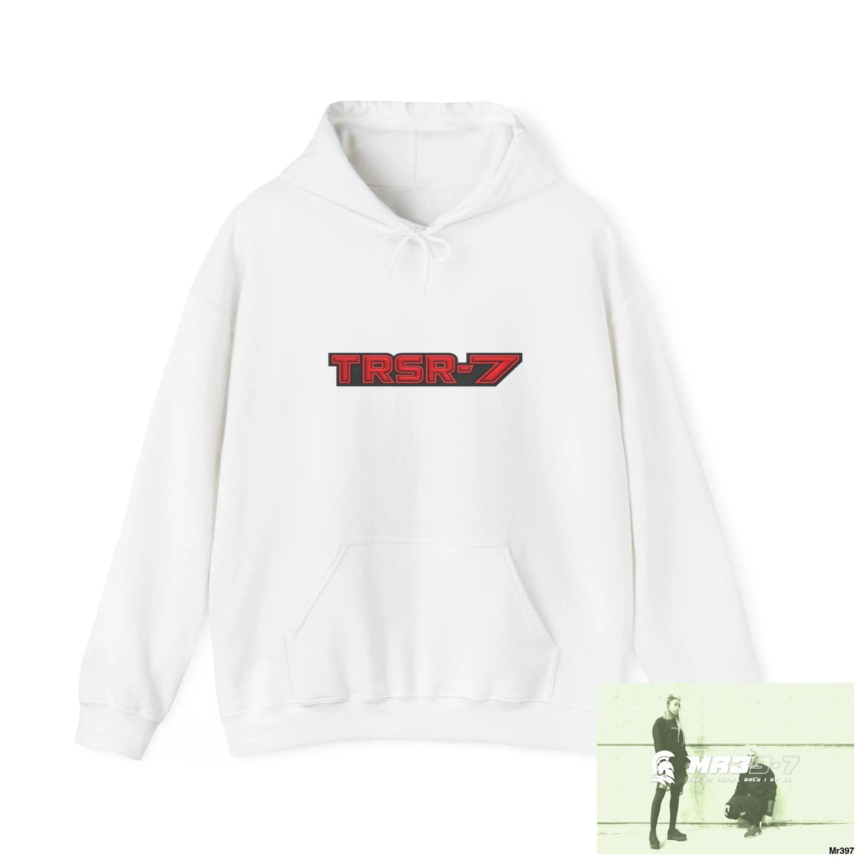 TRSR-7 My Life My Death(S) Their Plans Global Fail 01-25 Unisex Heavy Blend™ Hooded Sweatshirt White / M Hoodie
