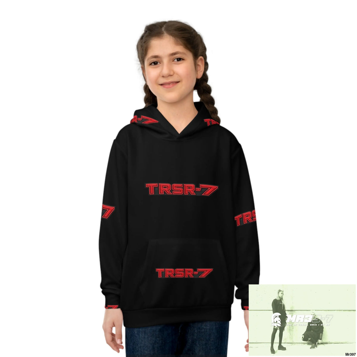 TRSR-7 with Tactical inside hood A1 Who dares Wins Mentality -. Children’s Hoodie (AOP) All Over Prints