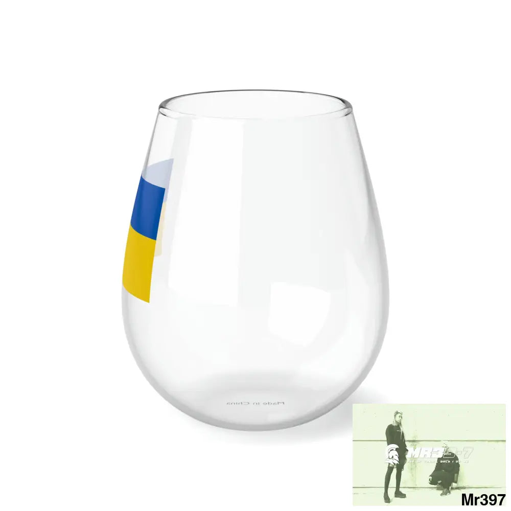 Ukraine Stemless Wine Glass 11.75oz 11.75oz Mug