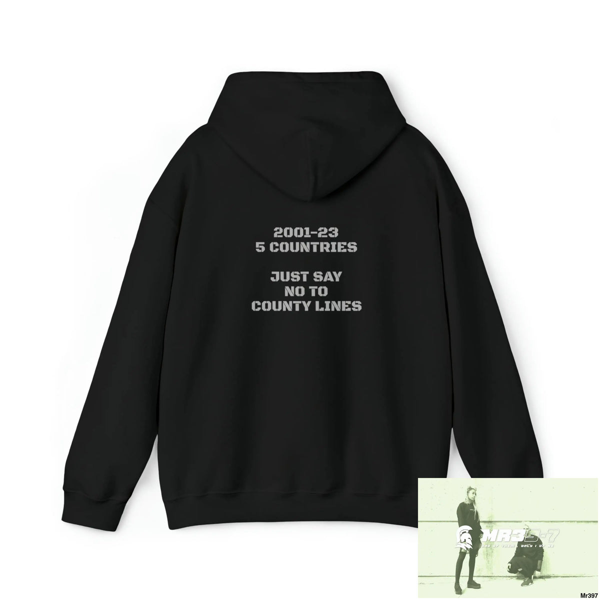 Unisex A Who Dares Wins 2001 -23 5 Countries Just Say No To County Lines Heavy Blend™ Hooded Sweatshirt Hoodie
