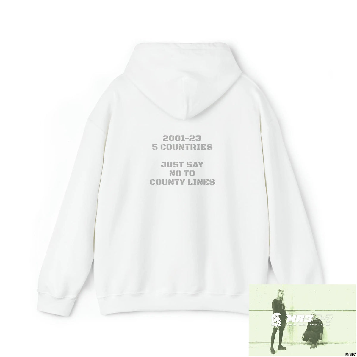 Unisex A Who Dares Wins 2001 -23 5 Countries Just Say No To County Lines Heavy Blend™ Hooded Sweatshirt Hoodie