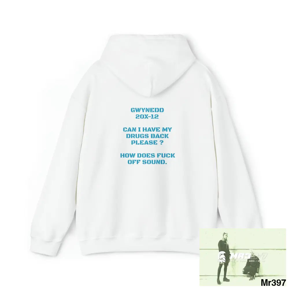 Unisex A1 4 A Reason Gwynedd 20X -12 Can I have drugs back please ? + FK off Heavy Blend™ Hooded Sweatshirt Hoodie