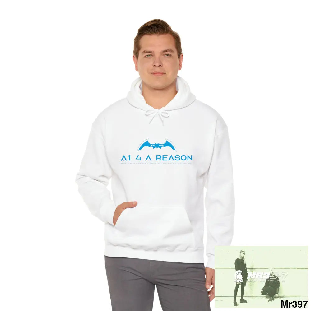 Unisex A1 4 A Reason Gwynedd 20X -12 Can I have drugs back please ? + FK off Heavy Blend™ Hooded Sweatshirt White / M