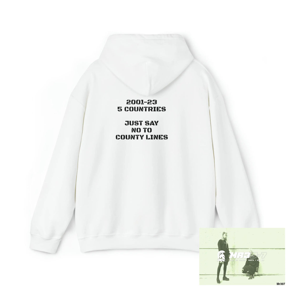 Unisex A1-Sparta 2001 - 23 5 Countries Just Say No to County Lines Heavy Blend™ Hooded Sweatshirt Hoodie
